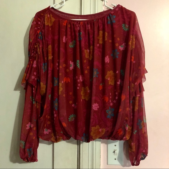 Free People Wildflower Blouse Small - Picture 6 of 6